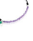 Fashionable cord bracelet with amethysts Camille 1003870100