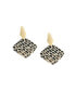 Women's Black Pavement Drop Earrings