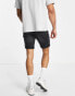 ONLY & SONS jog denim shorts in washed black