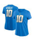 Фото #1 товара Women's Justin Herbert Powder Blue Los Angeles Chargers Player Name and Number T-shirt