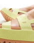 Reef Vista Hi sandals in lime green exclusive to ASOS