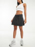 Фото #7 товара ASOS DESIGN pleated mini skirt in washed black