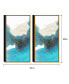 Фото #2 товара Картина абстрактная Chic Home Ocean Waves 2 Piece Framed Canvas Wall Art - 30" x 31"