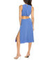 Linden Street Studio Cutout Midi Dress Women's Blue L