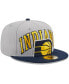 ფოტო #2 პროდუქტის Men's Gray, Navy Indiana Pacers Tip-Off Two-Tone 59FIFTY Fitted Hat