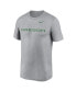 Фото #3 товара Men's Heather Gray Oregon Ducks Primetime Legend Wordmark T-Shirt