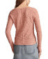 ფოტო #2 პროდუქტის Women's Textured-Lace Square-Neck Top