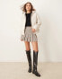 JDY short puffer jacket in off white