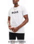 Boss beach t-shirt in white