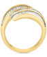 ფოტო #3 პროდუქტის EFFY® Diamond Baguette Multirow Bypass Ring (3/4 ct. t.w.) in 14k Gold