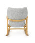 Фото #3 товара Benny Mid-Century Modern Tufted Rocking Chair with Accent Pillow