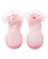 Фото #1 товара Baby Girls First Walk Sock Shoes Lace trim - Tull Trim Pink