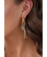 ფოტო #6 პროდუქტის Unique Asymmetrical Rope Chain Baroque Pearl Drop Earrings