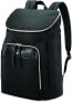 Фото #1 товара Мужской городской рюкзак черный с кожаным карманом Samsonite Solutions Bucket Backpack, Olive
