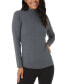 ფოტო #1 პროდუქტის Women's Mock-Neck Long-Sleeve Top