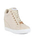 Фото #1 товара Women's Jiggle Embellished Lace-Up Wedge Sneakers