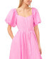 Фото #3 товара Платье CeCe женское V-Образное с короткими рукавами и пуговицами на платье до середины икры