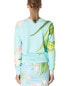 Фото #2 товара Carolina Herrera Printed Crewneck Knit Silk-Blend Top Women's