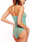 ფოტო #2 პროდუქტის Women's One Piece Clarisa Stretch Lace Halter Teddy Lingerie