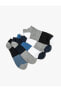 5'li Patik Çorap Seti Renk Bloklu