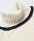 Фото #3 товара Women's Striped Turtleneck Sweater