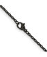ფოტო #2 პროდუქტის Black IP-plated 2.3mm Cable Chain Necklace