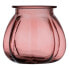 Фото #1 товара Ваза розовая из переработанного стекла 18 х 18 х 16 см BB Home