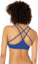 Фото #2 товара Bikini Lab Womens 184492 Bralette Ink Blue Solids Bikini Top Swimwear Size L