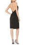 Bebe 294345 Women's Sexy Sparkle Rhinestone Halter Midi Black Dress Size 10