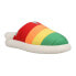 TOMS Alpargata Rainbow Mallow Mules Womens Multi, White Flats Casual 10018679T