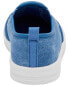 Kid Quilted Chambray Pull-On Sneakers 4