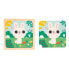 Фото #4 товара Пазл для малышей Janod Кролик белый, 9 деревянных частей