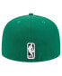Фото #4 товара Men's Kelly Green Boston Celtics Court Sport Leather Applique 59fifty Fitted Hat