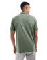 Фото #2 товара Polo Ralph Lauren icon logo pocket washed jersey polo classic oversized fit in mid green