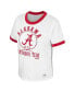 ფოტო #3 პროდუქტის Women's x Wrangler White Distressed Alabama Crimson Tide Freehand Ringer T-shirt