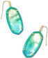 ფოტო #3 პროდუქტის 14k Gold-Plated Color-Framed Stone Drop Earrings