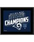 Los Angeles Rams 10.5" x 13" 2017 NFC West Champions Sublimated Plaque