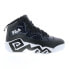 Фото #1 товара Fila MB Night Walk 1BM01747-013 Mens Black Leather Lifestyle Sneakers Shoes