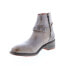 Bed Stu Winslet F328001 Womens Gray Leather Zipper Casual Dress Boots