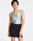 ფოტო #1 პროდუქტის Women's V-Neck Cut-Out Bodysuit, Created for Macy's