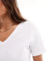 Brave Soul v neck t-shirt in white weiß, M - EU 40 - фото #4