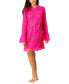Women's Cotton Bell-Sleeve Cover-Up Tunic