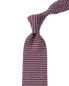 Фото #1 товара Ferragamo Purple Hangers Silk Tie Men's Purple