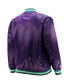 Men's Purple Big and Tall 1995 NBA All-Star Game Hardwood Classics Satin Full-Snap Jacket