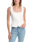 Фото #1 товара Lucy Paris Carmy Linen Vest Women's White L