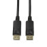 LogiLink CV0077 - 10 m - DisplayPort - DisplayPort - Male - Male - Black