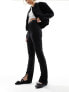 Фото #1 товара 4th & Reckless high waisted split leg flared trousers in black pinstripe