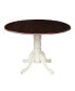 Фото #1 товара 42" Round Dual Drop Leaf Pedestal Table