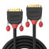 Lindy 2m DVI-D Single Link Cable - Black Line - 2 m - DVI-D - DVI-D - Male - Male - Black