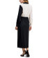 Фото #2 товара Women's Long-Sleeve Faux-Wrap Midi Dress
